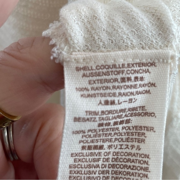 Free People Saheli Cream Asymmetrical Long Sleeve Tunic Size S - Picture 16 of 16